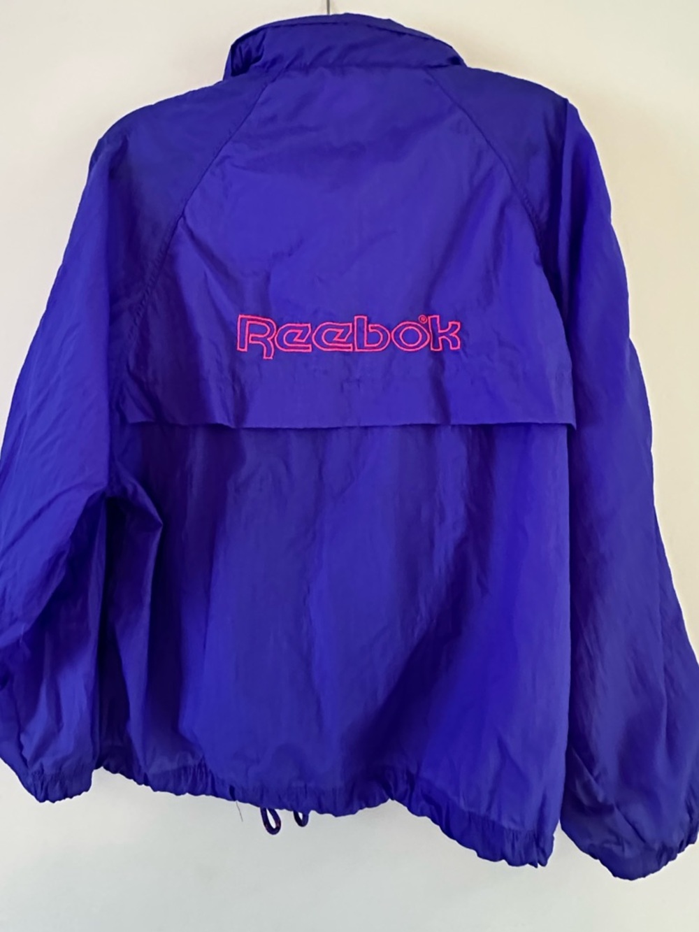 Vintage REEBOK windbreaker jacket 1990’s - NEON COLORS W/EMBROIDERED LOGO